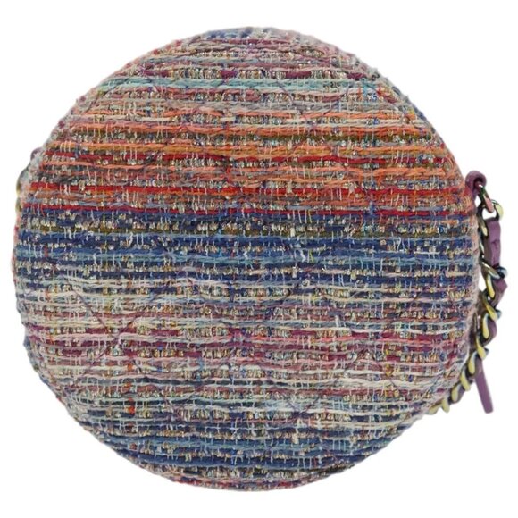 CHANEL Chain Shoulder Bag Tweed Rainbow CC - Picture 2 of 16